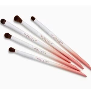 Shades & Shan Pink and White Makeup Brush Set